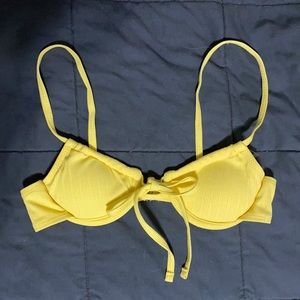 yellow bikini top
